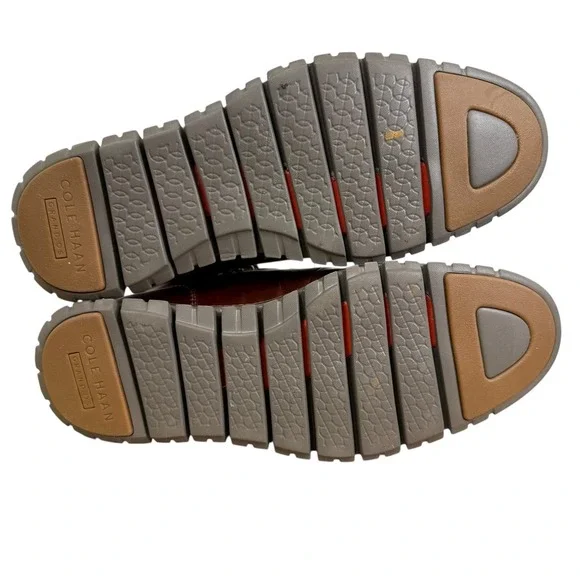 Cole Haan Mens Zeroground Brown Leather Lace Up Waterproof Hiking Boots Size 9M - Picture 7 of 8